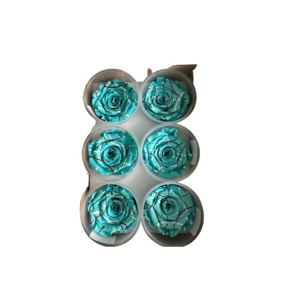 Preserved roses satin blue - Image 3
