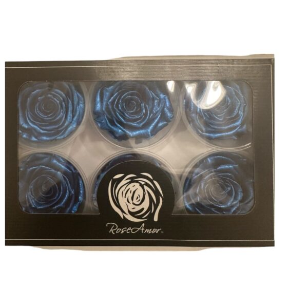 Preserved roses metallic blue - Image 3