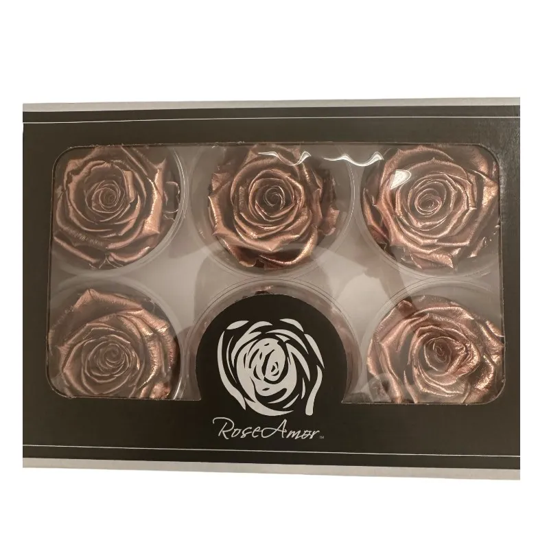 Preserved roses metallic copper - Image 2