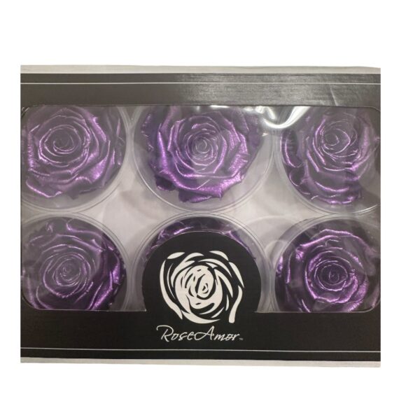 Preserved roses metallic lavender - Image 2