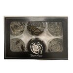 Preserved glitter roses black/gold - Image 2
