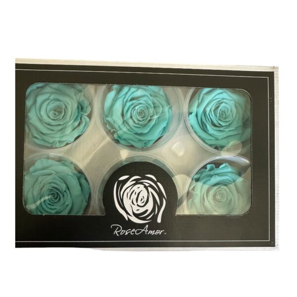 Preserved roses mint blue - Image 3